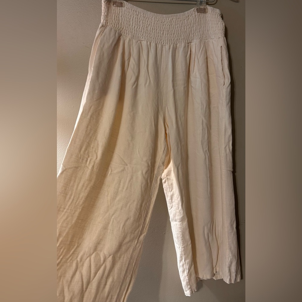 Linen Wide Leg Pants - Picture 4 of 5